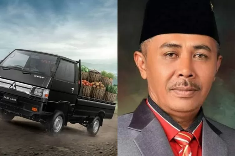 Anggota DPRD Tanggamus, Basuki Wibowo dan ilustrasi mobil pick up (Ist)