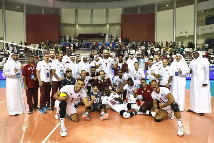 Tim Voli Putra Qatar di FIVB Challenger Cup 2023 (Volleyball World)