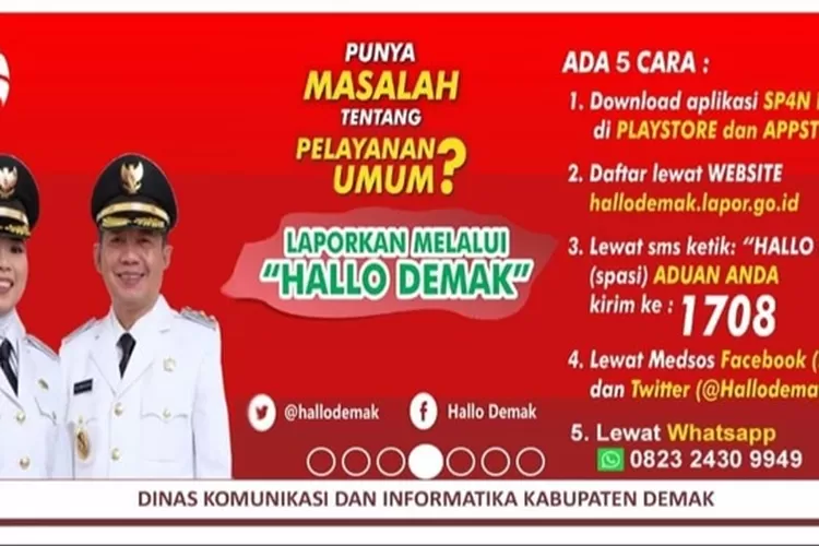 Bupati Demak Buka Laporan Aduan Keluhan Masyarakat