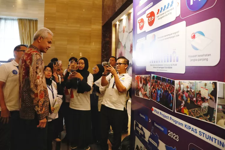 Gubernur Jateng Ganjar Pranowo saat hadir dalam acara Apindo di Jakarta. Ganjar siap teruskan program Jokowi. (Humas Jateng)