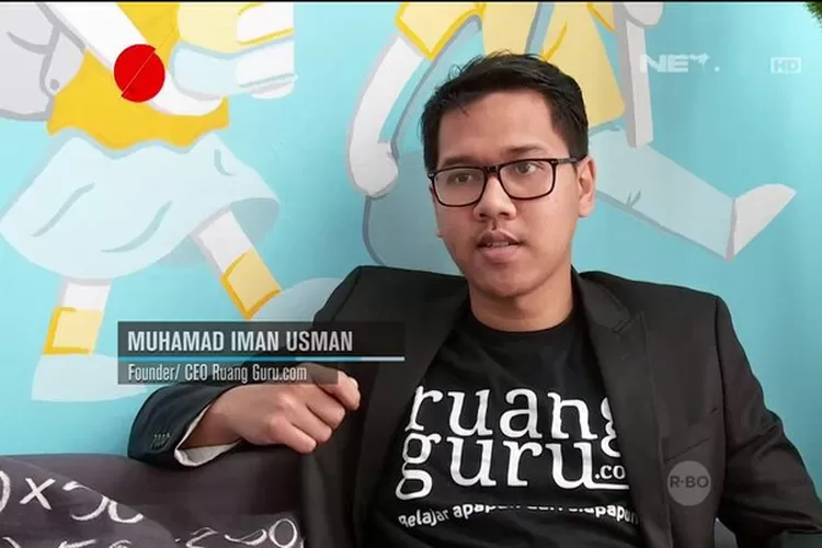 Sosok Iman Usman, founder Runag Guru. (Tangkap layar Youtube/Official NET News)