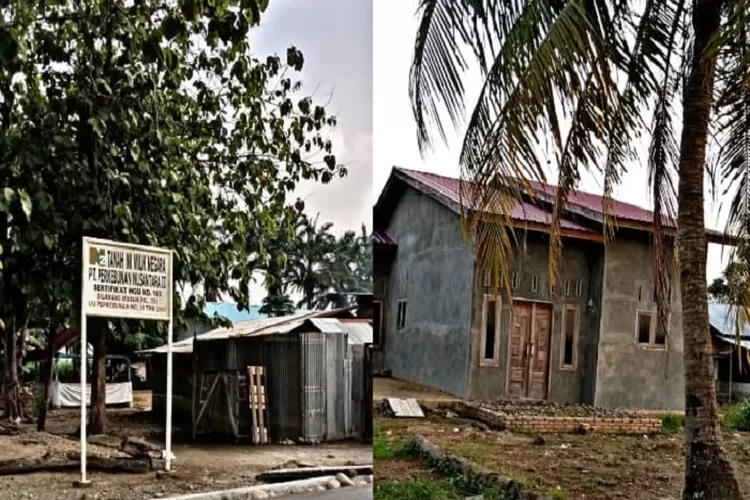 Bangunan liar menjamur berdiri di lahan berstatus HGU PTPN II Buluh Cina  (Realitasonline.id/MA)