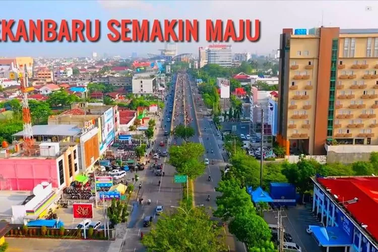 Potret Kota Pekanbaru.  (Tangkap layar Youtube/Raja Drone ID)
