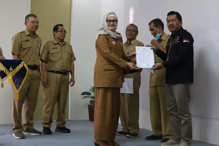 Rakor Pengendalian Pembangunan Kulon Progo triwulan III tahun 2023 di Aula Yudhistira Bank Kulon Progo. (Amin Kuntari)