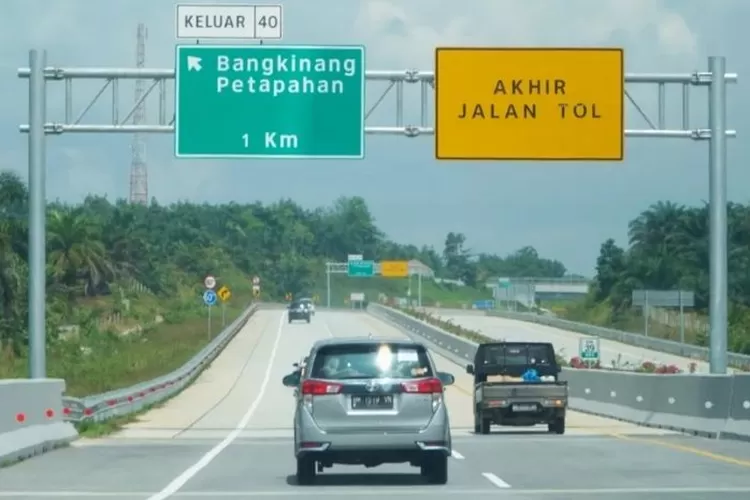 Penampakan Jalan Tol Pekanbaru-Bangkinang. (Tangkap layar Instagram/@pupr_bpjt)