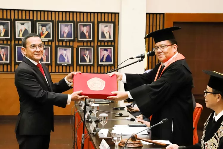 sidang terbuka promosi doktor yang diadakan oleh Program Pascasarjana Kriminologi Fakultas Ilmu Sosial Ilmu Politik (FISIP) Universitas Indonesia (UI), Nuruddin. (UI)