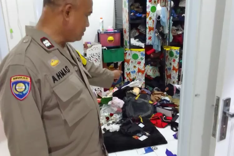 Salah satu rumah di Perumahan TGa Desa Cilebut Barat, Kecamatan Sukaraja, Kabupaten Bogor dibobol maling. (Polres Bogor)