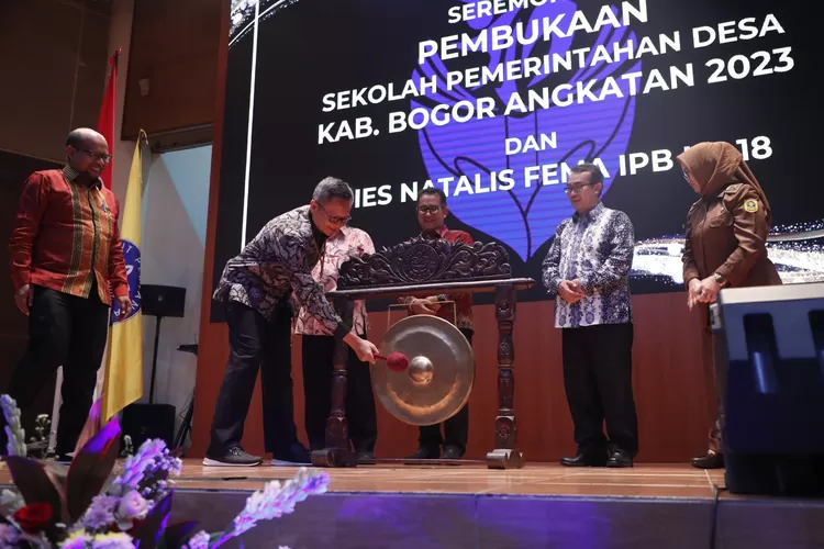 Pemerintah Kabupaten Bogor bersama IPB University membuka Sekolah Pemerintahan Desa angkatan ketiga tahun 2023. (Pemkab Bogor)