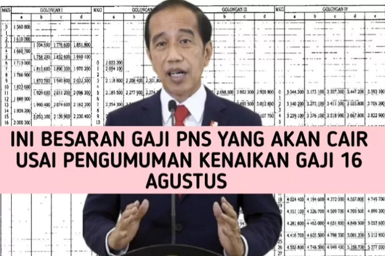 Segini Besaran Gaji Pns Yang Akan Cair Usai Dapatkan Pengumuman Kenaikan Gaji Agustus Klik