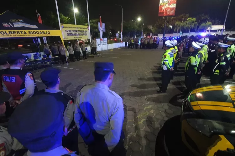 Apel Pasukan patroli perintis presisi Polresta Sidoarjo (Anas/Klikaktual.com)