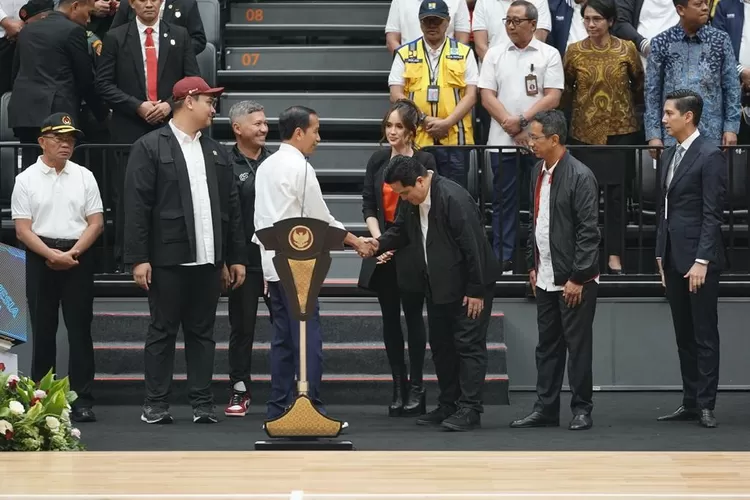 Presiden Joko Widodo (Jokowi) meresmikan gedung Indonesia Arena di kawasan Gelora Bung Karno (GBK) 