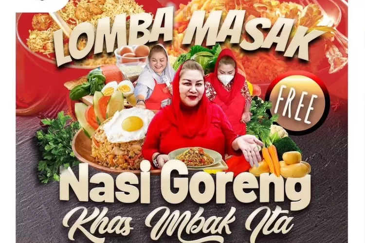 Ilustrasi poster lomba nasi goreng ala mbak Ita tips agar menang (Tangkapan layar IG @kelurahan_karangrejo)