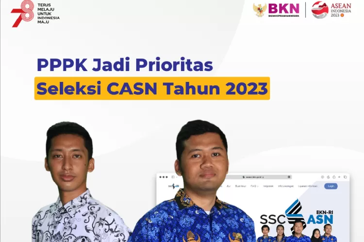Pegawai Pemerintah dengan Perjanjian Kerja (PPPK) menjadi fokus utama dalam seleksi Calon Aparatur Sipil Negara (ASN) tahun 2023. (bkn.go.id)