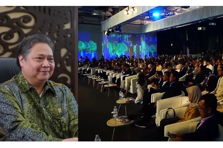 Menteri Koordinator Bidang Perekonomian Airlangga Hartarto dalam West Java Invesment Summit 2023 secara virtual, Rabu (9/8/2023). (ekon.go.id)