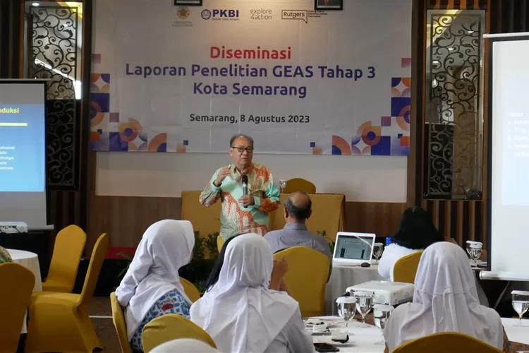 Suasana peluncuran hasil studi Rugerst Indonesia tentang pendidikan kesehatan reproduksi (Kespro) di kalangan remaja usia SMP di Kota Semarang yang digelar di Hotel Khas Selasa (8/8/2023). (SM/dok)