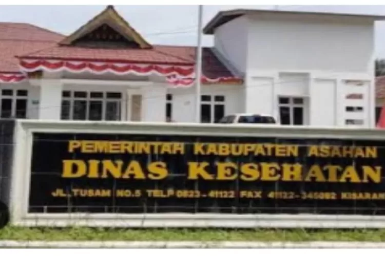 Kantor Dinas kesehatan Kabupaten Asahan (Realitasonline.id/HS)