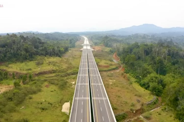 Progres pembangunan jalan tol Trans Sumatera (YouTube Sekretariat Presiden)