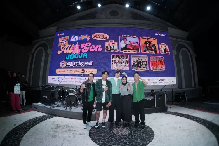 FESTIVIBES by KVIBES.ID sukses digelar untuk pertama kalinya di Yogyakarta yang merupakan bagian dari roadshow nya di tahun 2023 (Gorajuara/Festivibes by Kvibes ID)