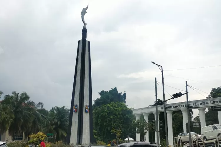 Kondisi terkini Tugu Kujang di Kota Bogor (Lucky / RBG.id)