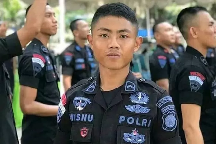 Foto anggota Brimob Polda Sumatera Utara (Penulis/Febri Daniel Manalu)