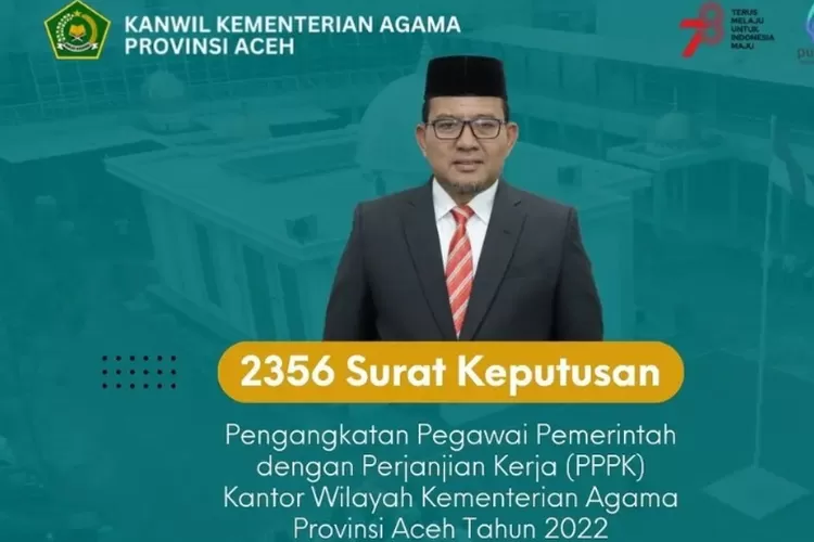 CPPPK Kanwil Kemenag Provinsi Aceh Lulusan 2022 Terima SK 15 Agustus ...