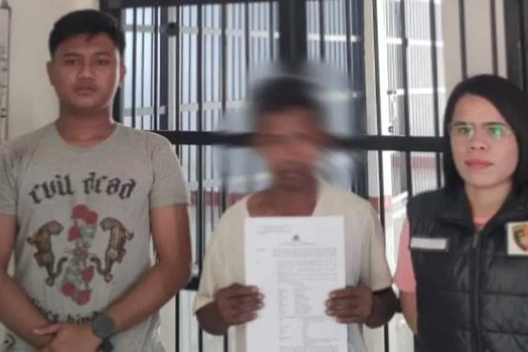 ASM alias A (24), pria yang sehari-hari bekerja di bengkel motor menjadi tersangka rudapaksa siswi SMP di Manggarai Timur, NTT.  (Dok. Humas Polres Manggarai Timur)