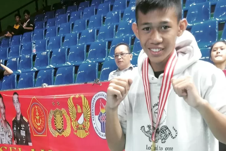 Atlet muda Muay Thai asal Kabupaten Purwakarta, Rafli Shakur (13). (Arditya Pramono/Ayopurwakarta.com)