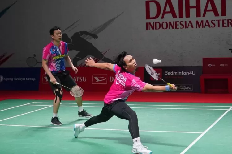 TANGGUH : Hendra Setiawan/Mohammad Ahsan. (Humas PP PBSI)
