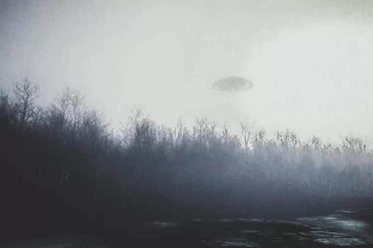 Ilustrasi penampakan UFO