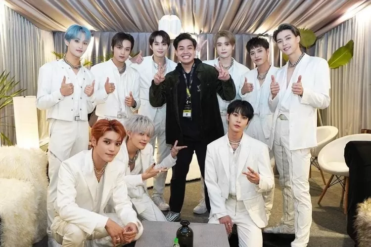 Momen Jerome Polin bertemu NCT 127. Sumber foto : jeromepolin