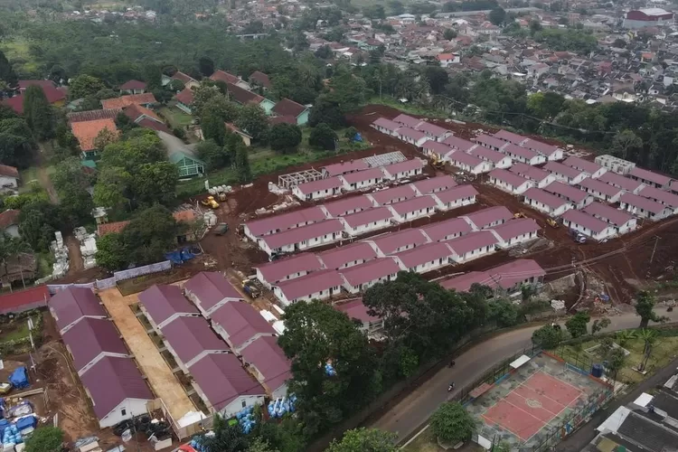 SUDAH SIAP: Hunian tetap (huntap) di Desa Sirnagalih Kecamatan Cilaku sudah hampir rampung 100 persen dan siap dihuni oleh penyintas bencana gempa bumi Cianjur. (Foto Istimewa)