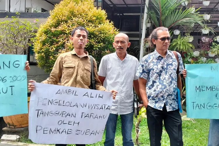 Ketua Forum Pemerhati Lingkungan mendorong langkah Bupati Subang soal kejelasan pembagian hasil Kawasan Wisata Alam (KWA) Tangkuban Parahu (Foto: M.Anwar/ Radar Bandung) 