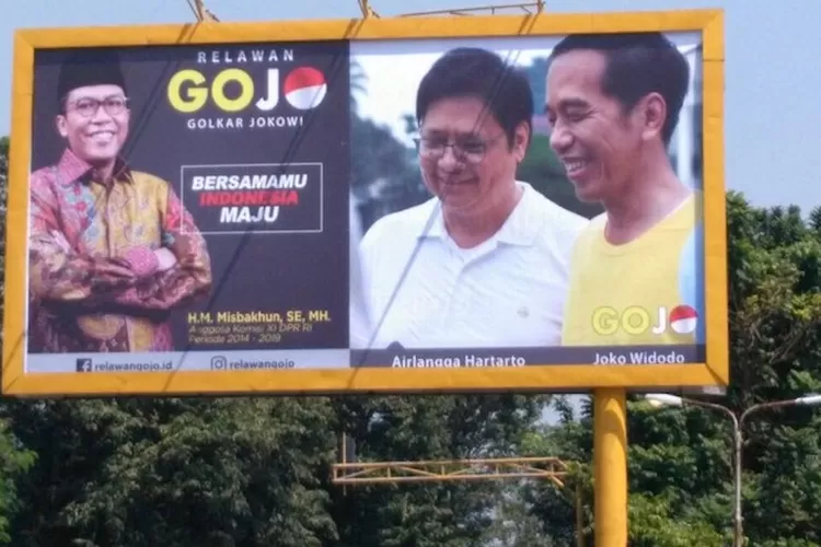 Golkar Tebar Baliho Gojo Dapil Jatim Ii Penuh Jokowi Dan Airlangga