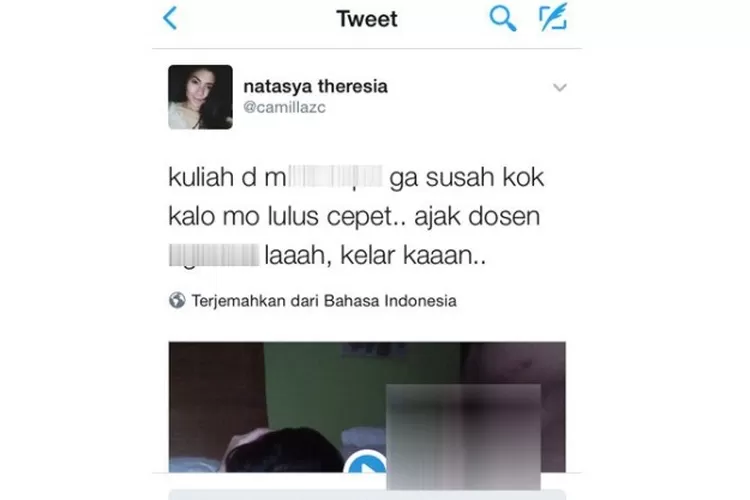 Natasya Theresia Porn - Polisi Usut Video Porno yang Diduga Mahasiswi Cantik di Jakarta - Jawa Pos