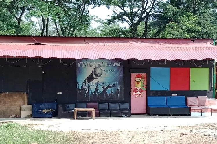 KEMBALI BERDIRI: Ini dia lokasi THM di Kecamatan Kemang yang sebelumnya sudah dibongkar Satpol PP Kabupaten Bogor dan kini kembali berdiri.