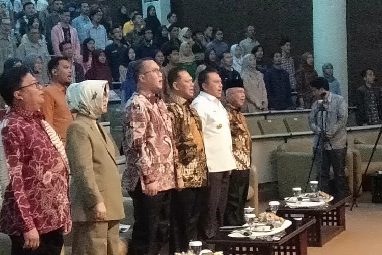 DISKUSI: Peserta diskusi ‘Polemik Dihidupkan Kembali GBHN’ di Kampus IPB University, kemarin