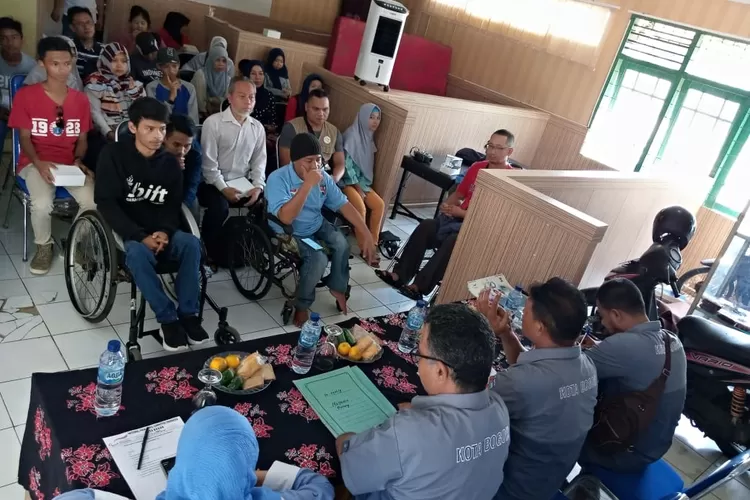 RAKOR: Sejumlah pengurus NPCI Kota Bogor menggelar rakor cabang olahraga di kantor kesekretariatannya, baru-baru ini.