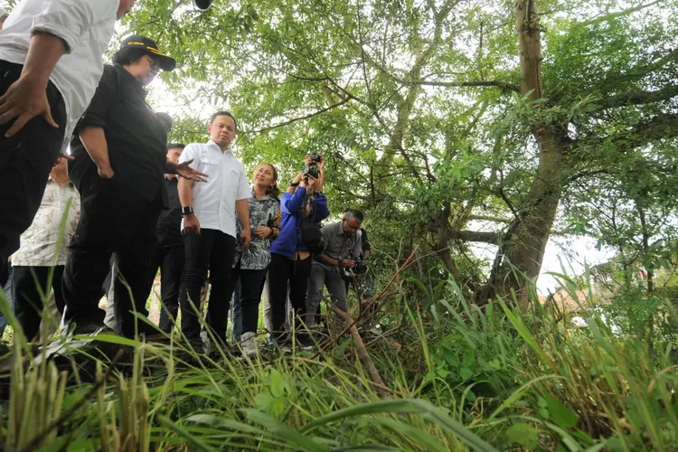 KUNJUNGAN: Siti Nurbaya saat mengunjungi kebun bibit desa di Kelurahan Babakanpasar, Kota Bogor, beberapa waktu lalu.