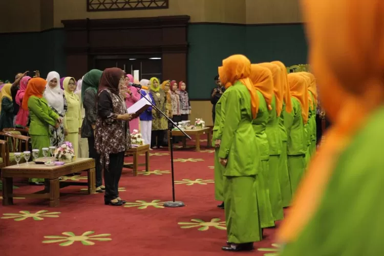 PELANTIKAN: Bupati Bogor Ade Yasin melantik pengurus GOW Kabupaten Bogor periode 2019-2024. YOSAN/M.