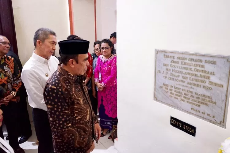 HADIR: Menag RI Fachrul Razi turut hadir dalam acara 100 Tahun Gereja Zebaoth di Jalan Ir H Djuanda, Kota Bogor, Kamis (30/1).