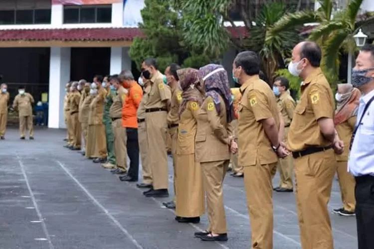 Ilustrasi: Sejumlah ASN di lingkungan Pemkab Bogor sedang mengikuti apel.