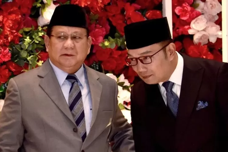 Ridwan Kamil (kanan) dan Prabowo Subianto. (Ist)