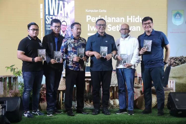 Peluncuran Buku Iwan Setiawan Cerita Orang-Orang Bogor di Acara Bogor Festival 2023 (Diskominfo Kab Bogor)