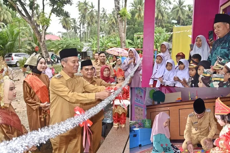 Wali Kota Pariaman Resmikan Bangunan Baru PAUD Karya Bunda Ma&rsquo;arif Koto Marapak (Kominfo Kota Pariaman)