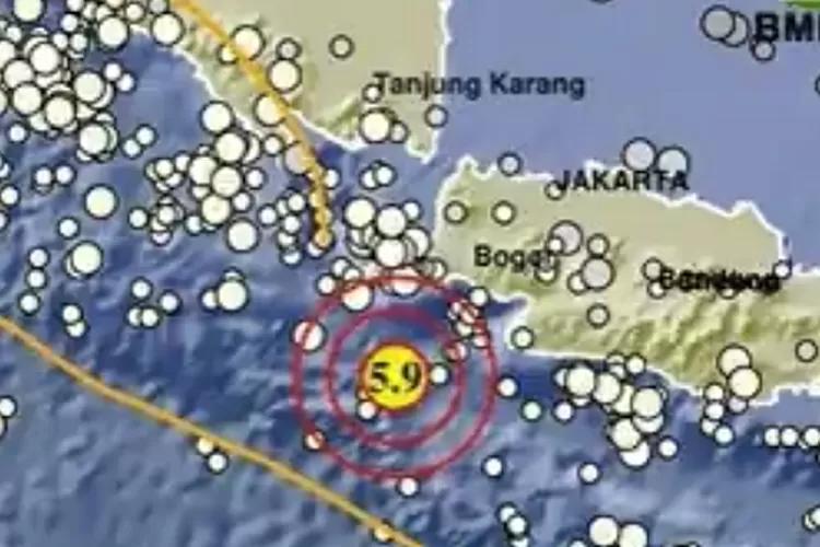 Muara Binuangeun, Banten diguncang gempa. Getaran terasa sampai Depok (Ist)
