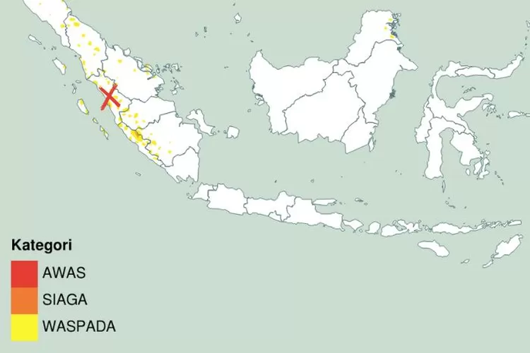 Ilustrasi Gambaran Cuaca Buruk di Sumatera Barat (BMKG)