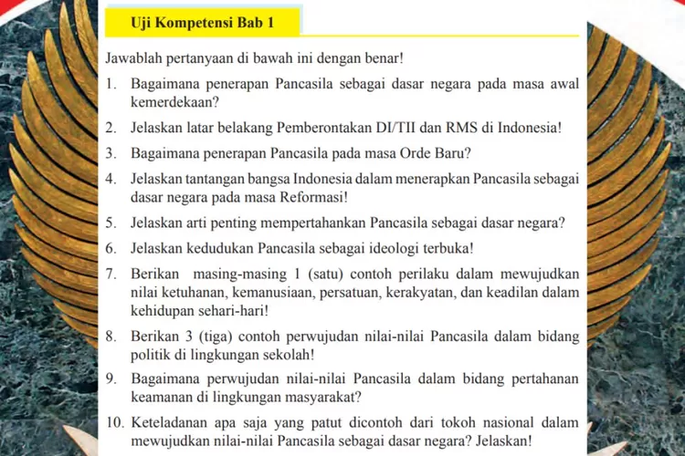 PKn kelas 9 halaman 29 30 Uji Kompetensi: Latar belakang pemberontakan DI/TII dan RMS di Indonesia