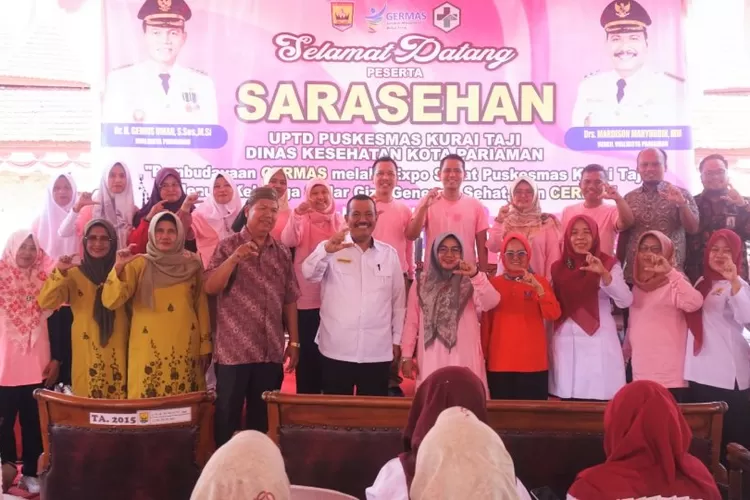 Wakil Wali Kota Pariaman, Mardison Mahyuddin membuka Sarasehan Gerakan Masyarakat Hidup Sehat (Germas) yang digelar UPTD. Puskesmas Kuraitaji  (Kominfo Kota Pariaman)