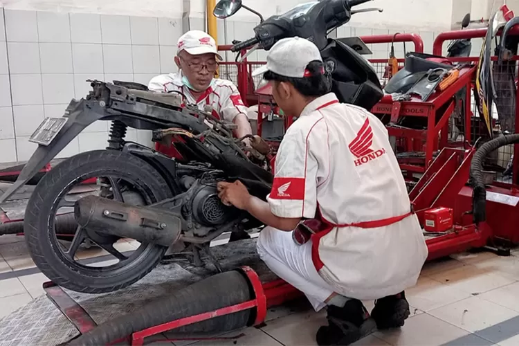 Heboh rangka eSAF motor Honda patah. (wahanahonda.com)