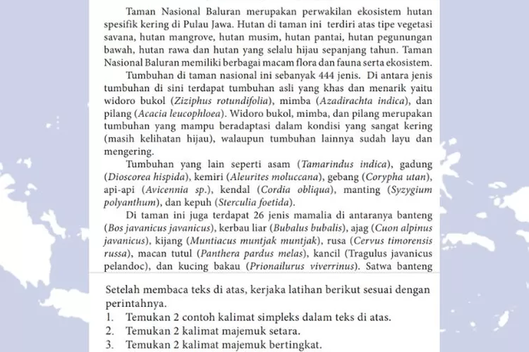 Bahasa Indonesia kelas 10 halaman 40-42 Semester 1: Kalimat simpleks dan majemuk